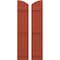 Ekena Millwork Americraft 3-Board (3 Batten) Wood Joined Board-n-Batten Shutters w/Ellipt Top, ARW401BE311X77CLH, PR ARW401BE311X77CLH - alternate 1